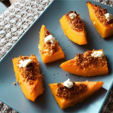 Roasted Squash with Tomato and Goat Cheese Crumb Recipe | SideChef