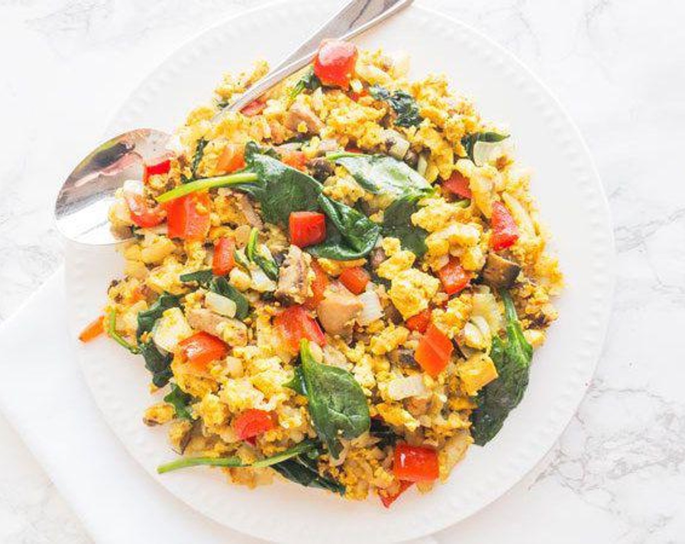 Vegan Scrambled Tofu Hash