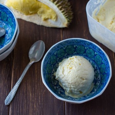 No-Churn Durian Ice Cream Recipe | SideChef