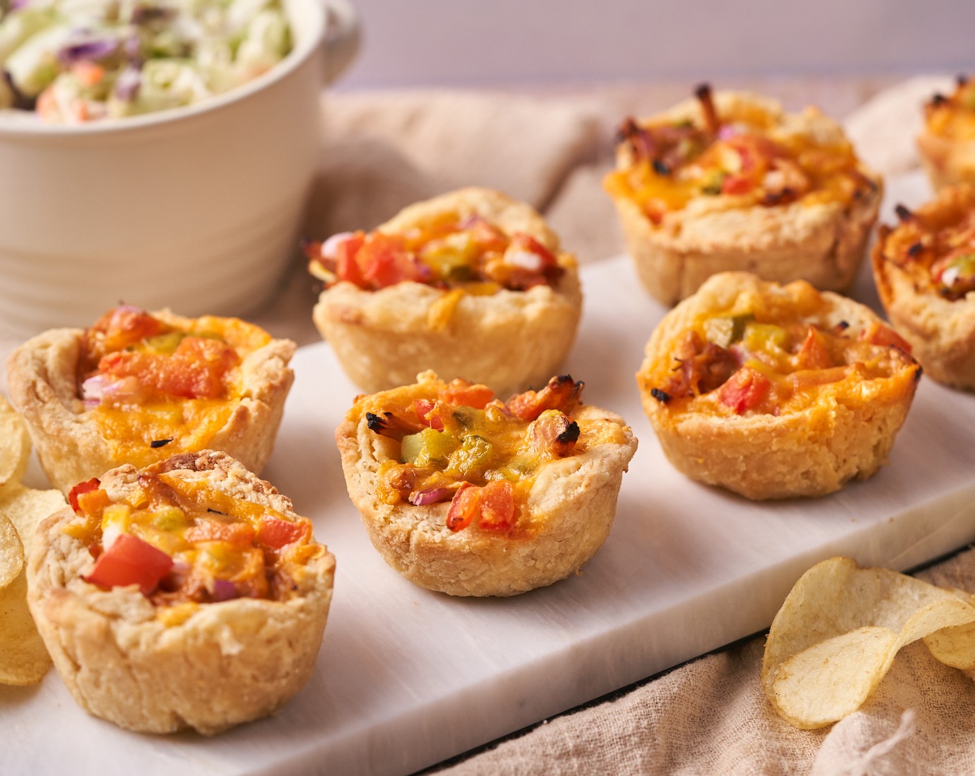Pulled Pork Barbecue Biscuit Cups