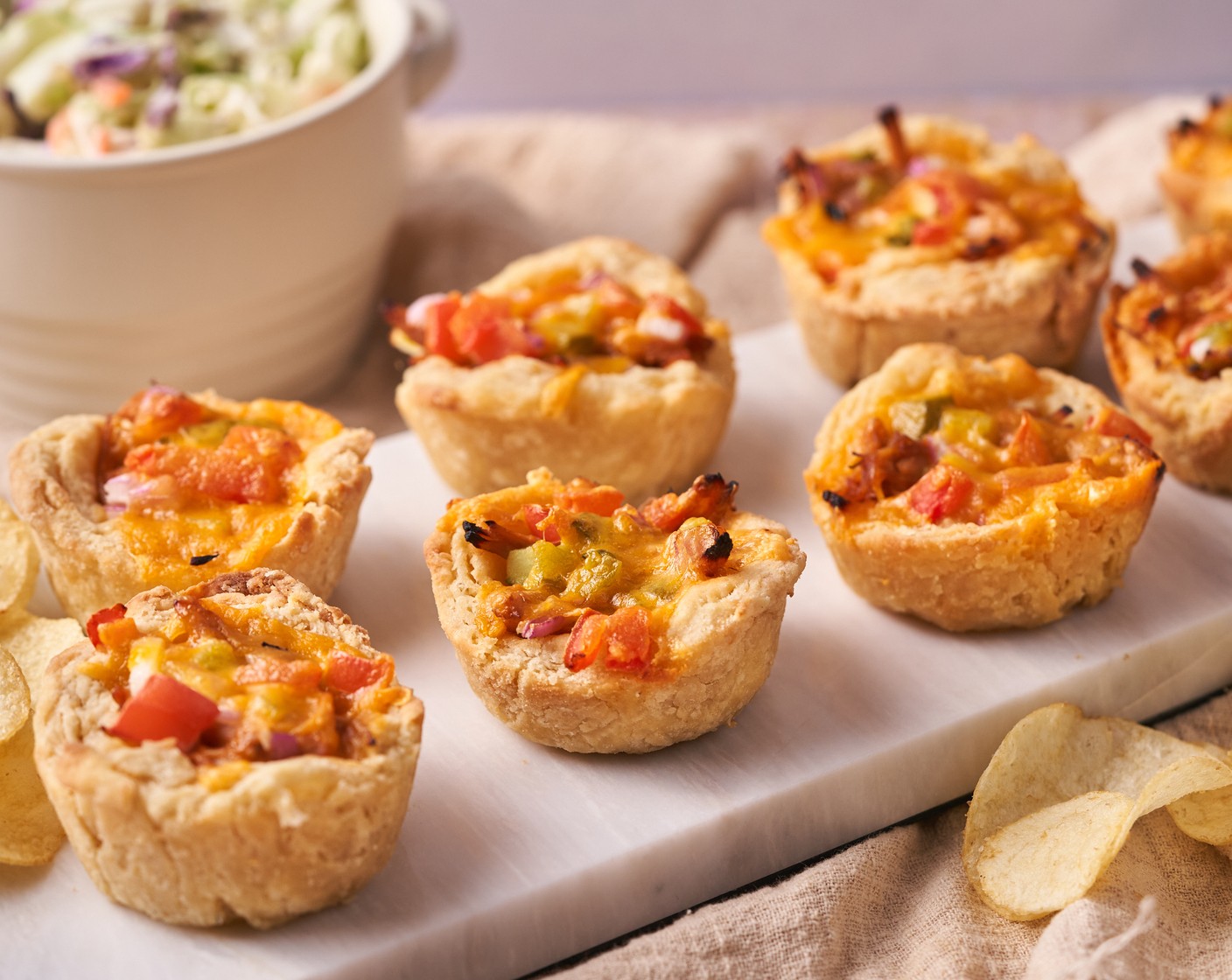 Pulled Pork Barbecue Biscuit Cups