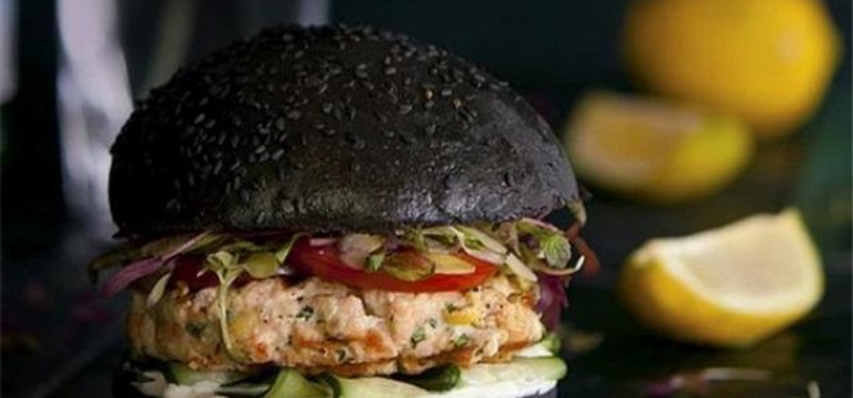 Black Salmon Burger Recipe | SideChef