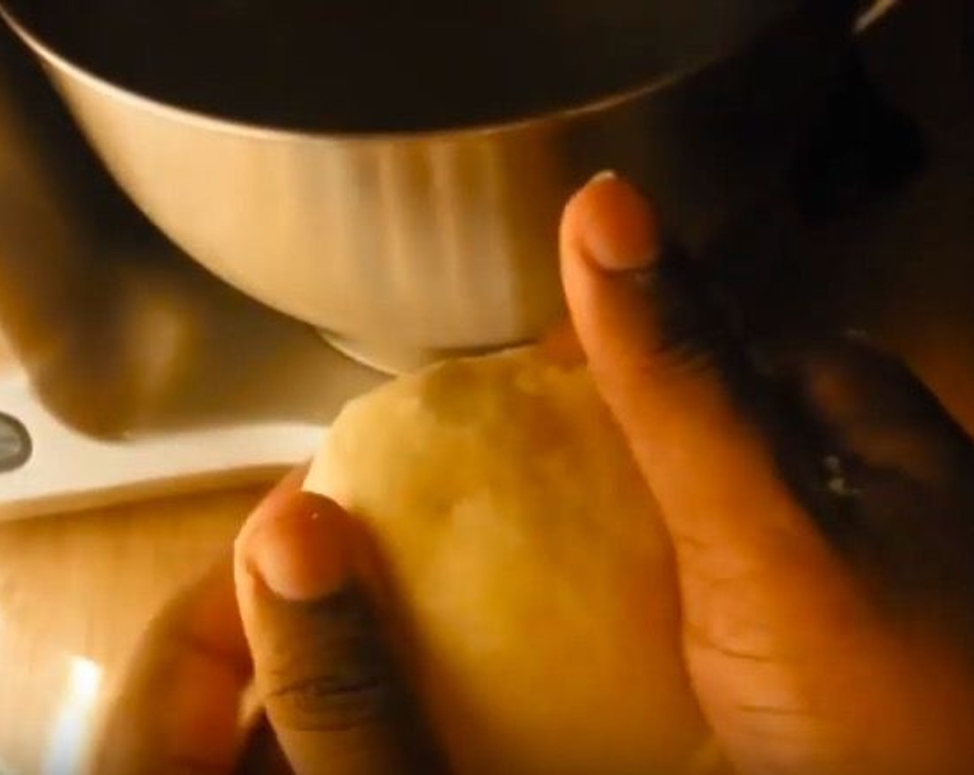 step 2 Remove dough and knead with your hands until smooth.