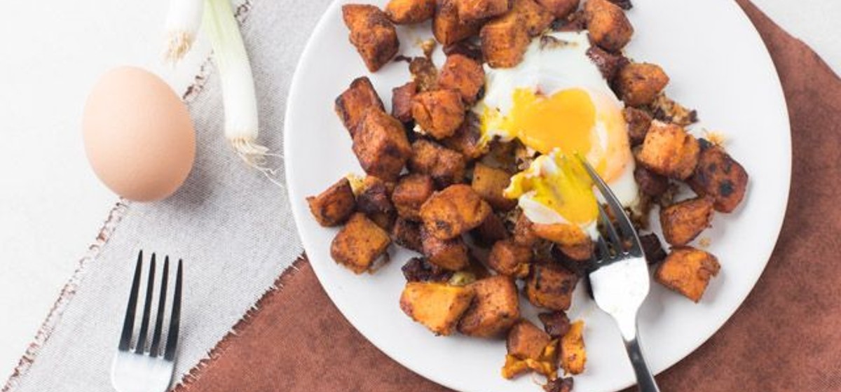 Moroccan Sweet Potato Hash with Eggs Recipe | SideChef