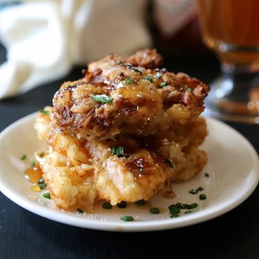 Fried Chicken and Waffle-Tots with Honey Recipe | SideChef