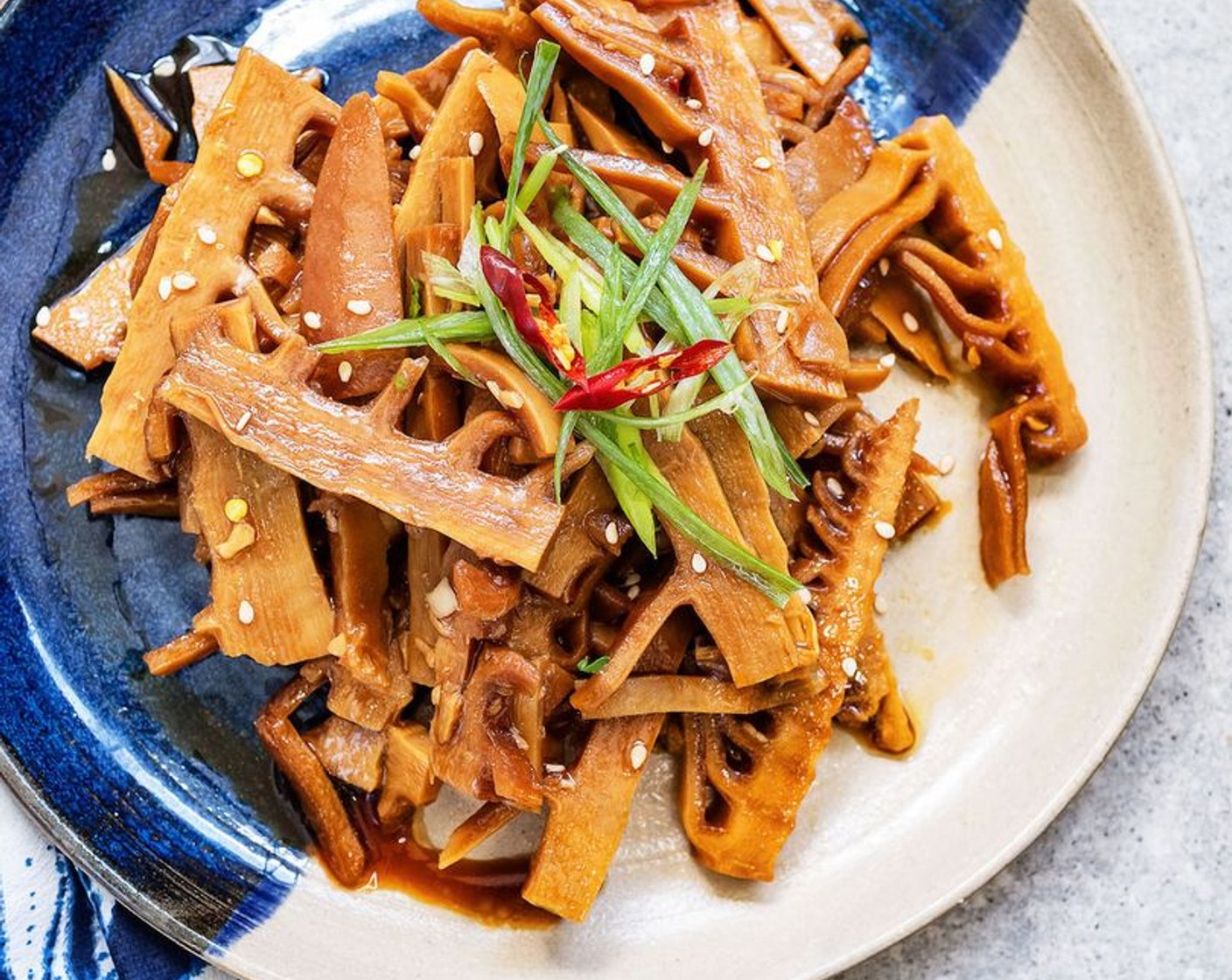 Braised Bamboo Shoots with Soy Sauce (Menma)