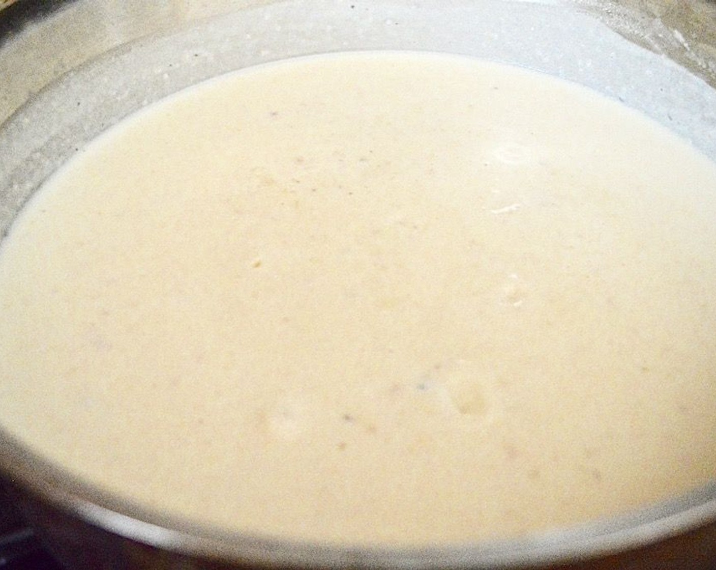 step 5 Slowly pour in the Milk (3 cups) while you keep whisking until you have a nice, smooth sauce. Stir in the Salt (1 pinch), Simply Organic Garlic Powder (1 tsp) powder and Dijon Mustard (1 tsp) then let it all gently bubble and thicken together for 10 minutes.