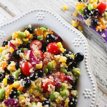Rainbow Quinoa Salad Recipe | SideChef