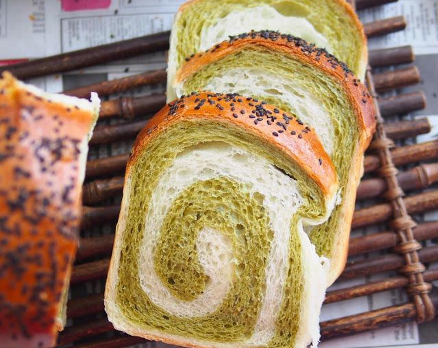 Matcha Swirl Bread