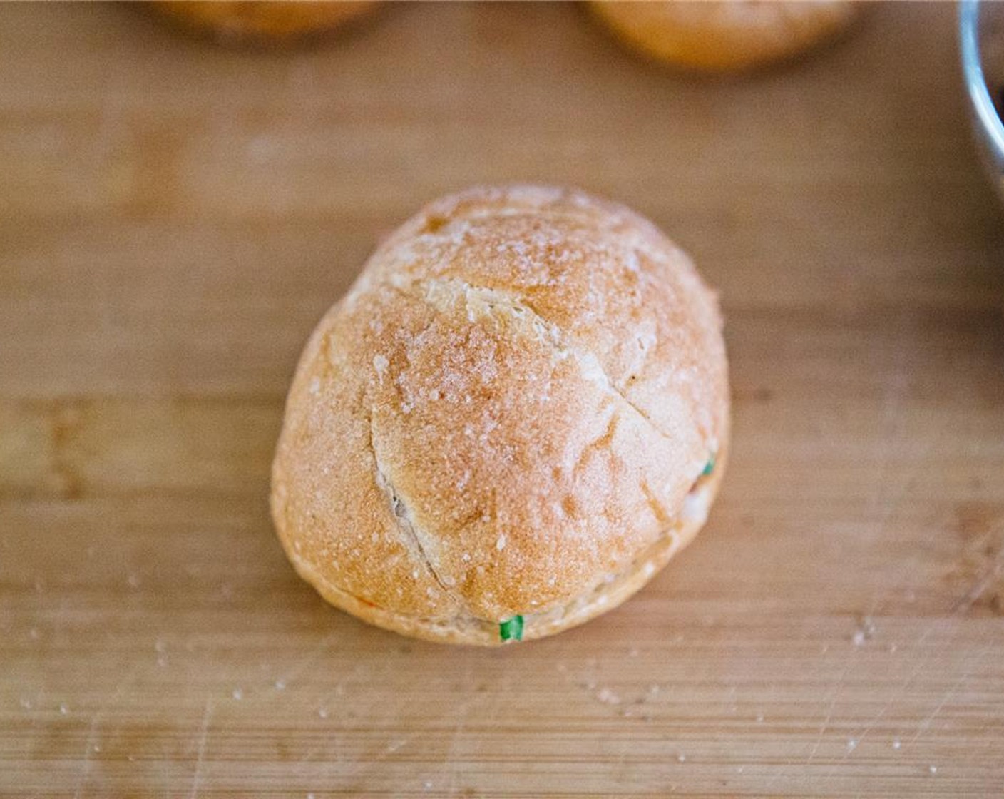 step 12 Place the top half of boule on top of the sandwich.