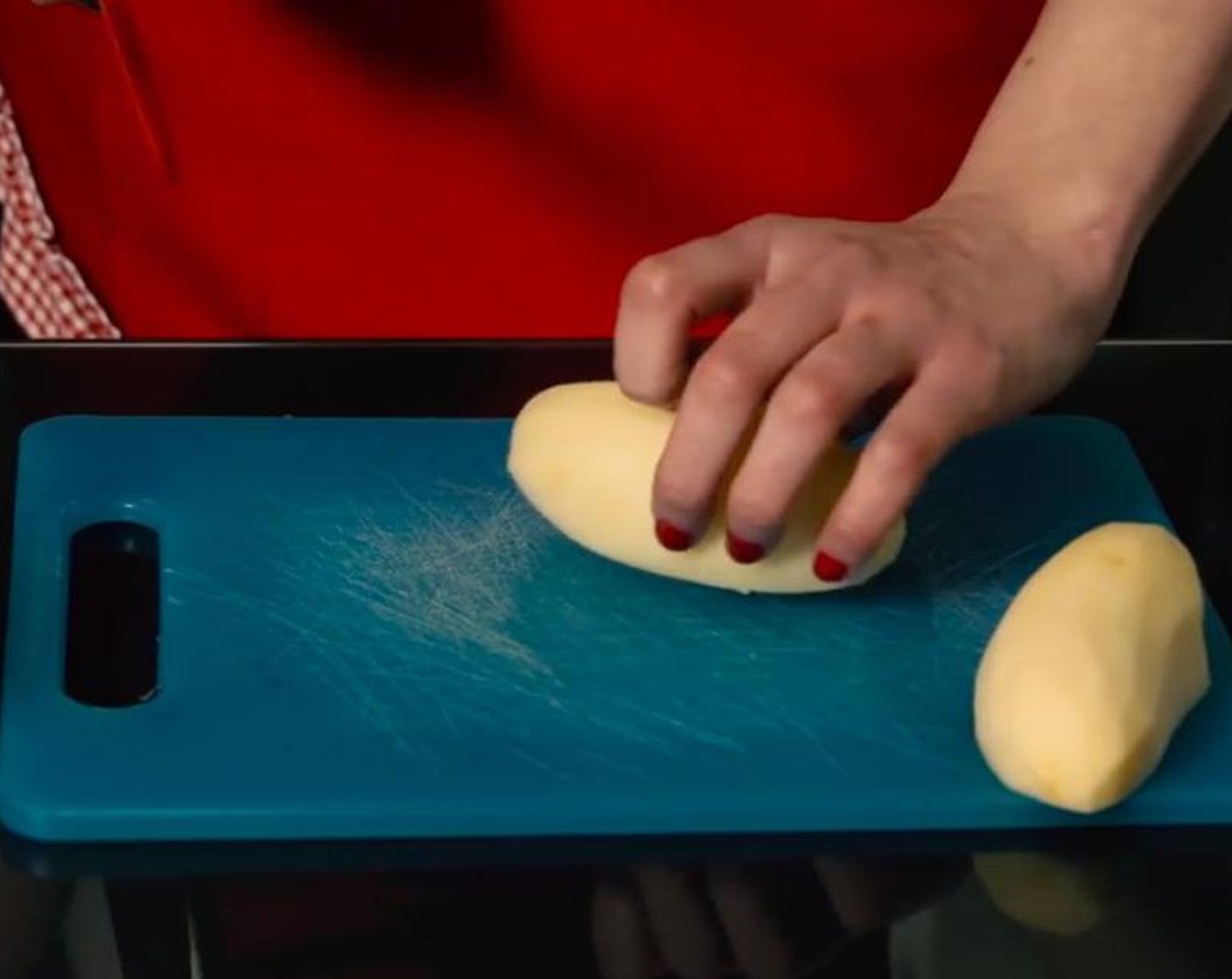 step 1 Peel and slice the Potatoes (4).