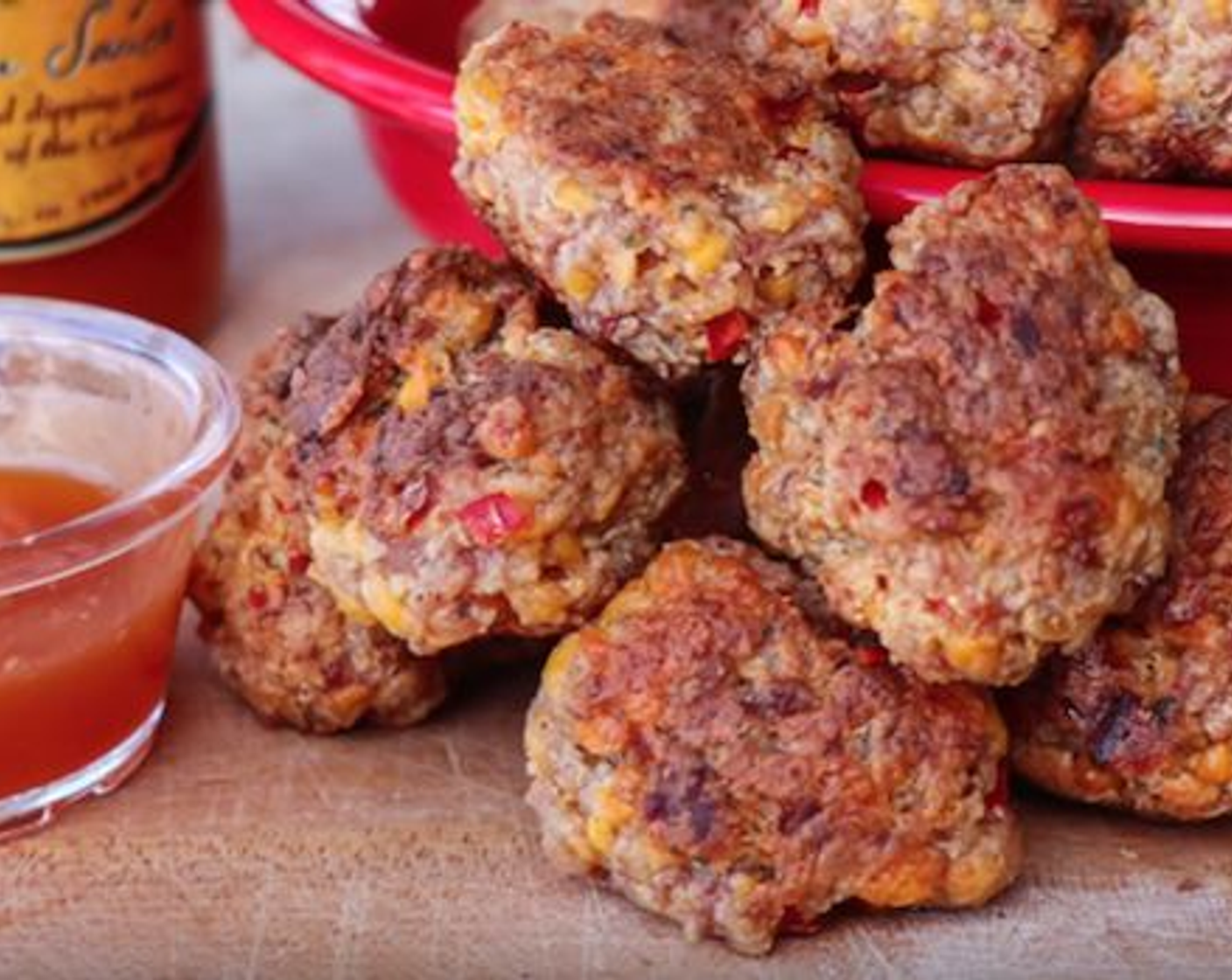 Spicy Sausage & Cheese Balls
