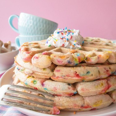 Vegan Funfetti Waffles Recipe | SideChef