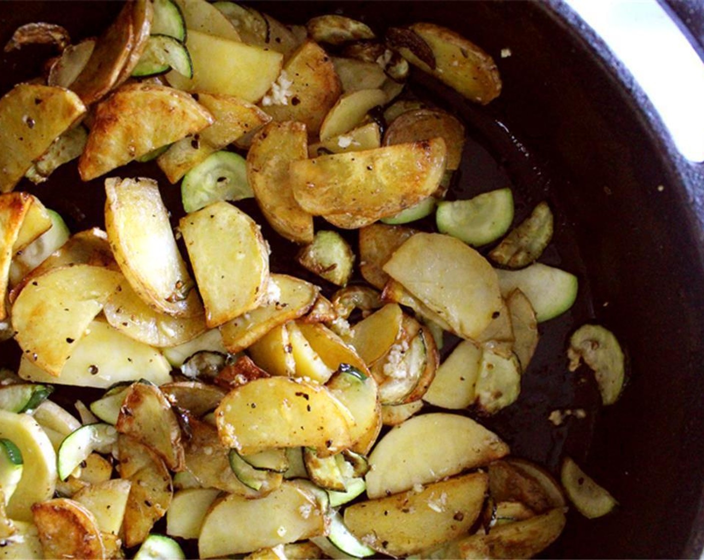 step 6 Add Zucchini (1) and cook for about 6 minutes more, with a dash more salt, pepper, and fennel pollen.