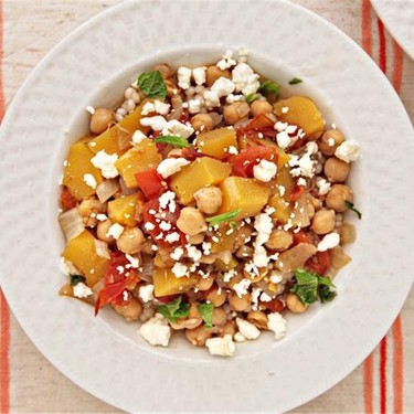 Acorn Squash and Chickpea Stew over Couscous Recipe | SideChef
