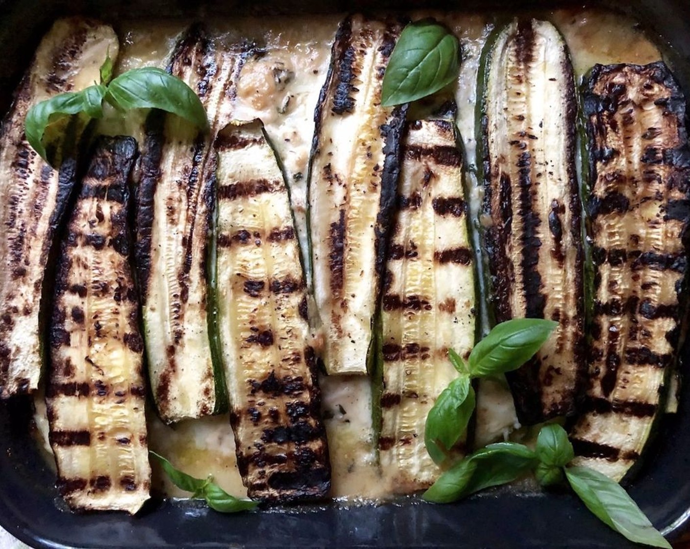 Grilled Zucchini Parmigiana