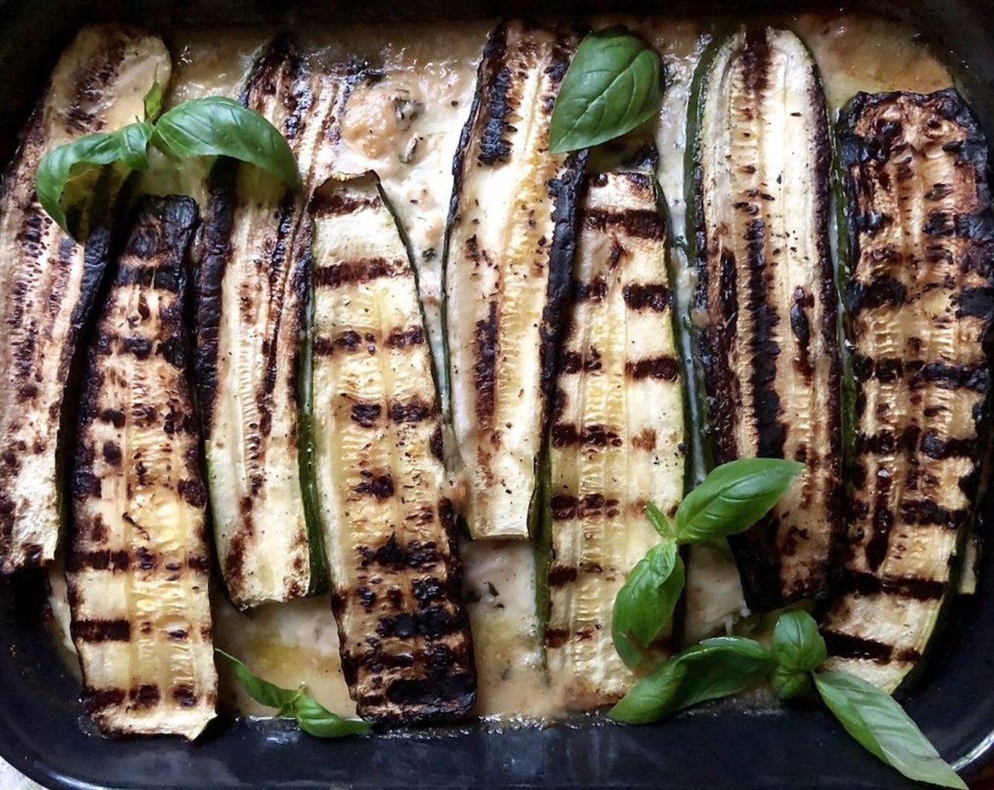 Grilled Zucchini Parmigiana