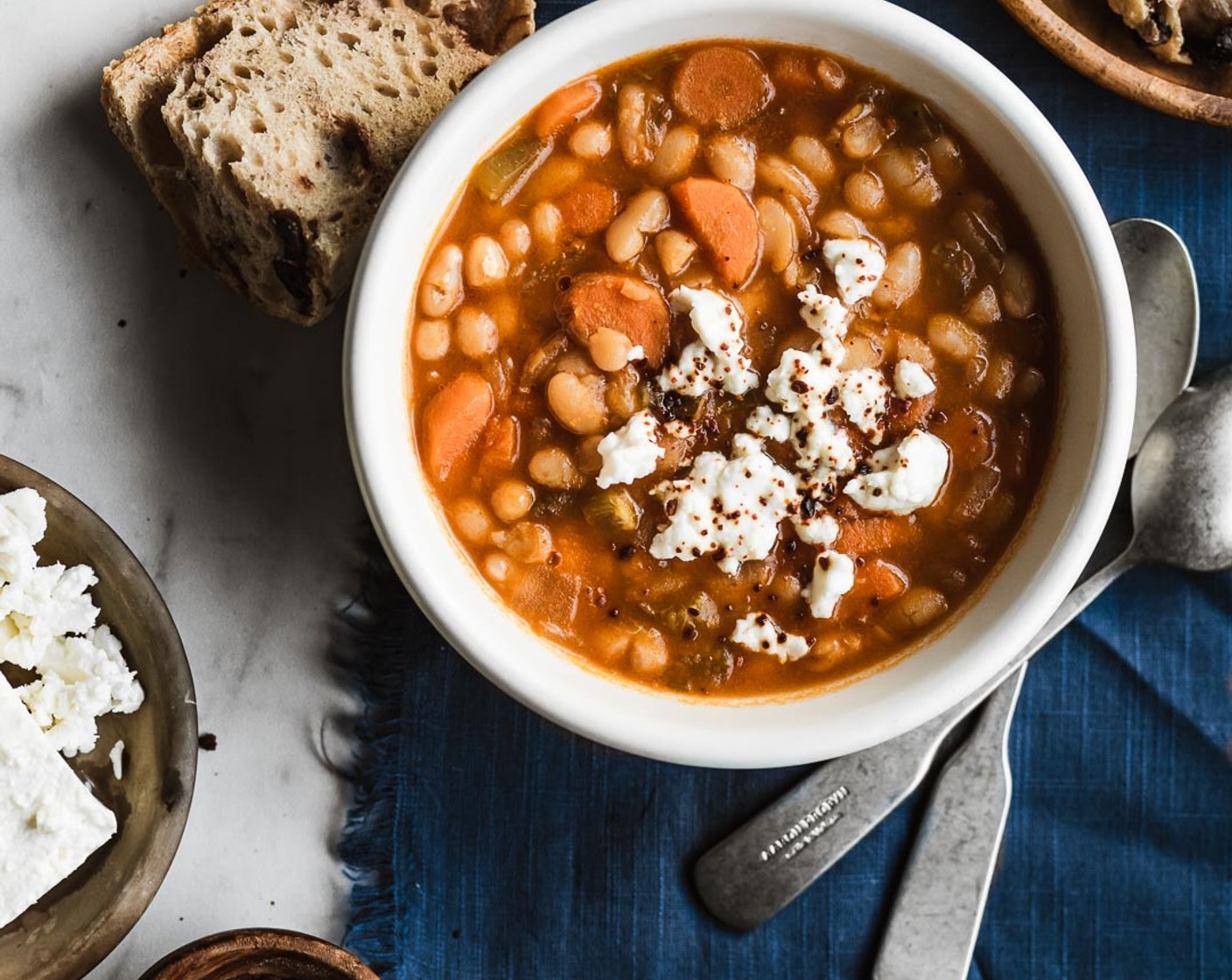 Greek White Bean Soup (Fasolada)