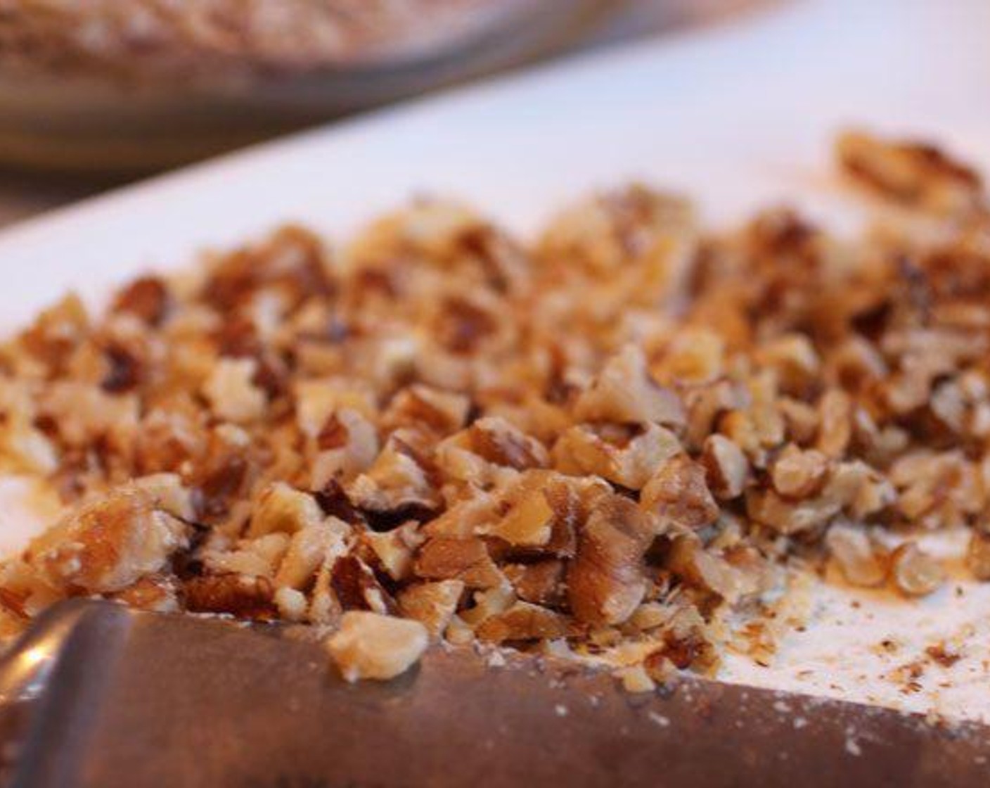 step 2 Chop the Walnut (1/4 cup) and roughly chop the Old Fashioned Rolled Oats (1 cup). This will help the cookies to hold together more easily.