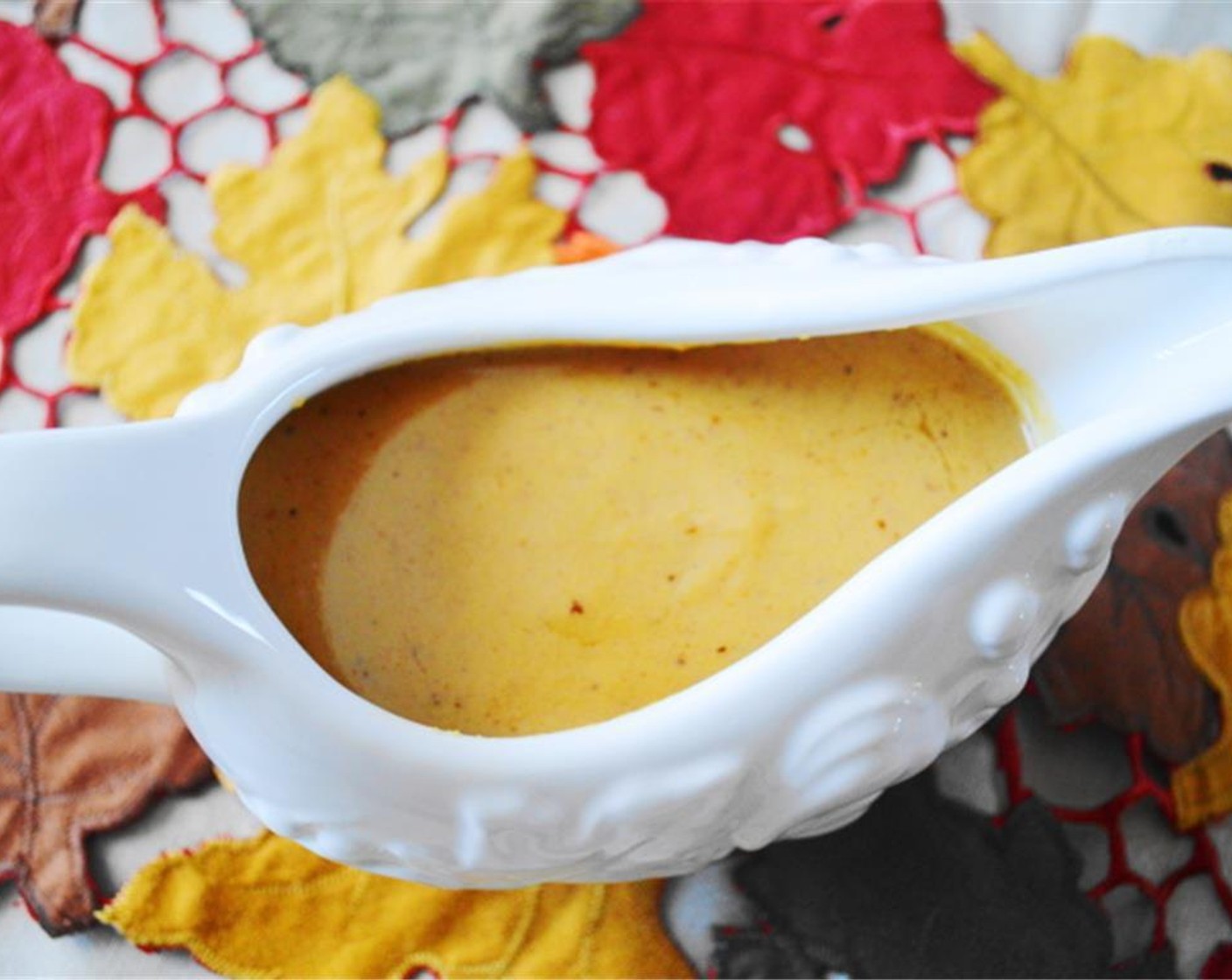 step 4 Pour the gravy through a fine mesh strainer into a bowl to get out any lumps. Transfer to a gravy boat and serve!