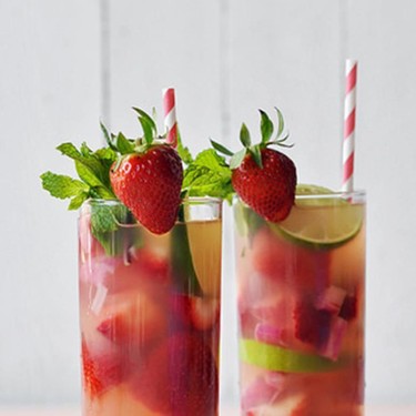 Strawberry Rhubarb Sangria Recipe | SideChef