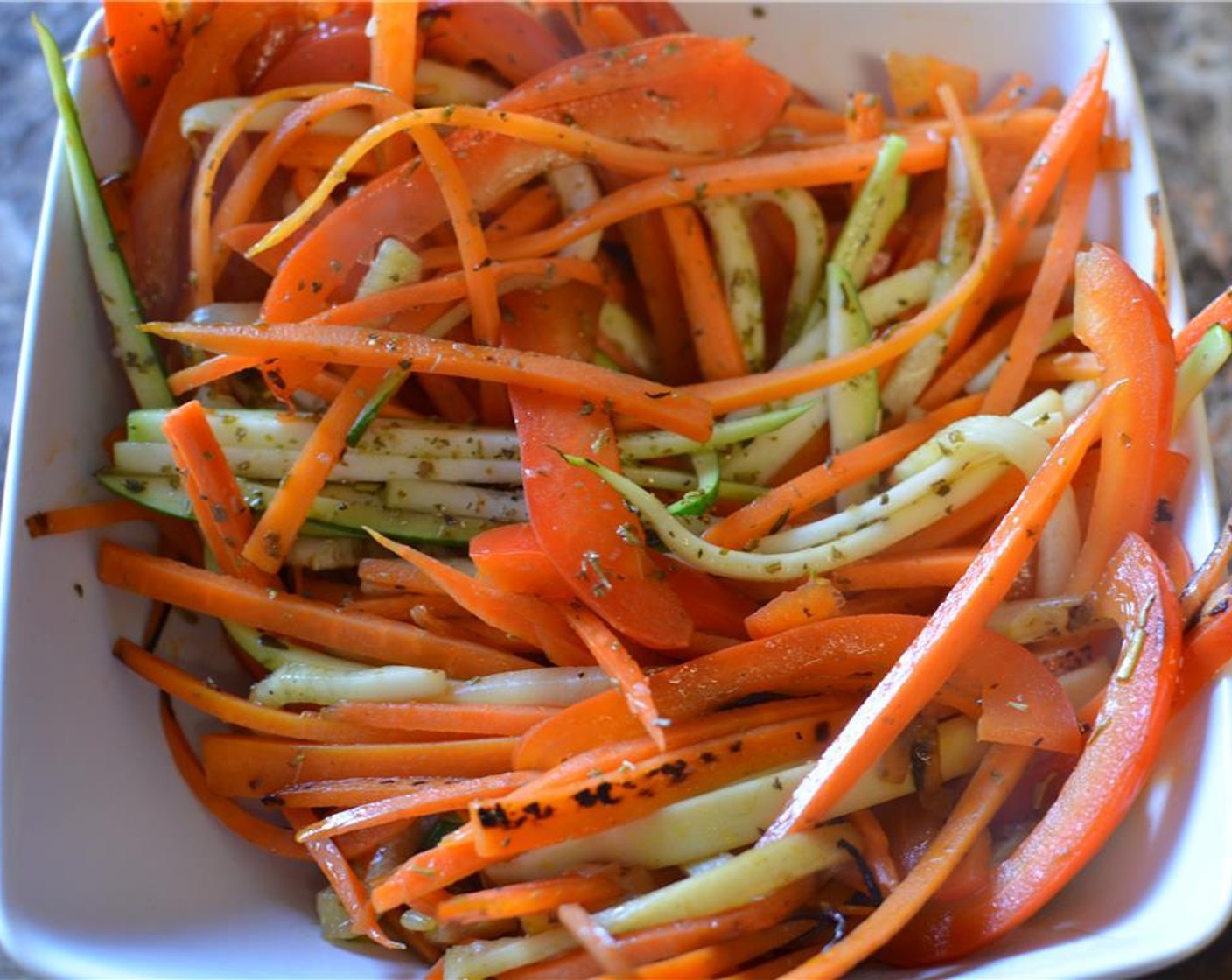 step 11 Season them with the Italian Seasoning (1 tsp) and Salt (to taste) and transfer the veggies to a bowl.