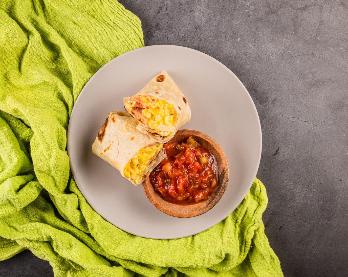 step 8 Serve the burritos hot with the Salsa (1 cup) or cool them and wrap them for use later.