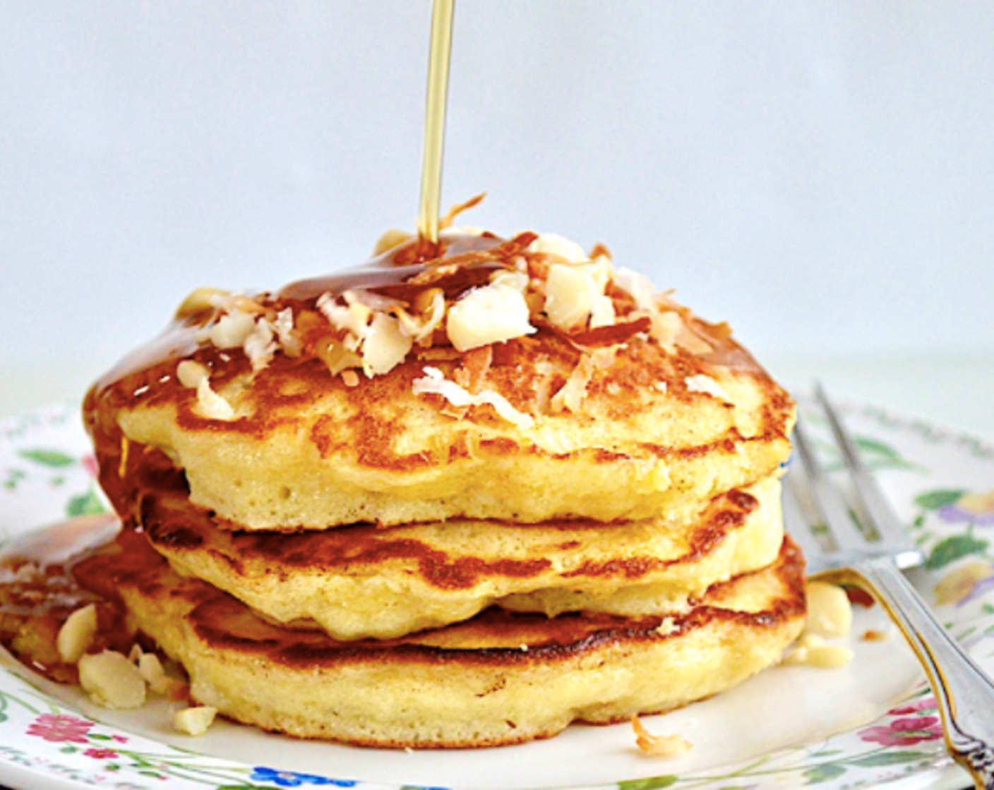 step 7 Serve them as you make them with a sprinkle of toasted coconut, extra chopped Macadamia Nuts (1/2 cup), and Maple Syrup (to taste) on top! Enjoy!