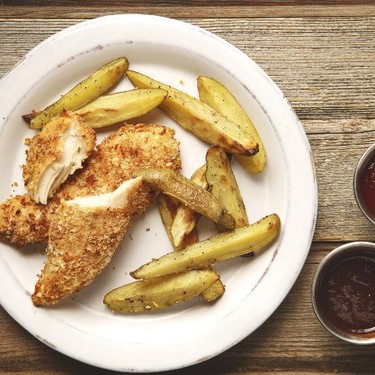 Kids Chicken Tenders with Baked French Fries Recipe | SideChef