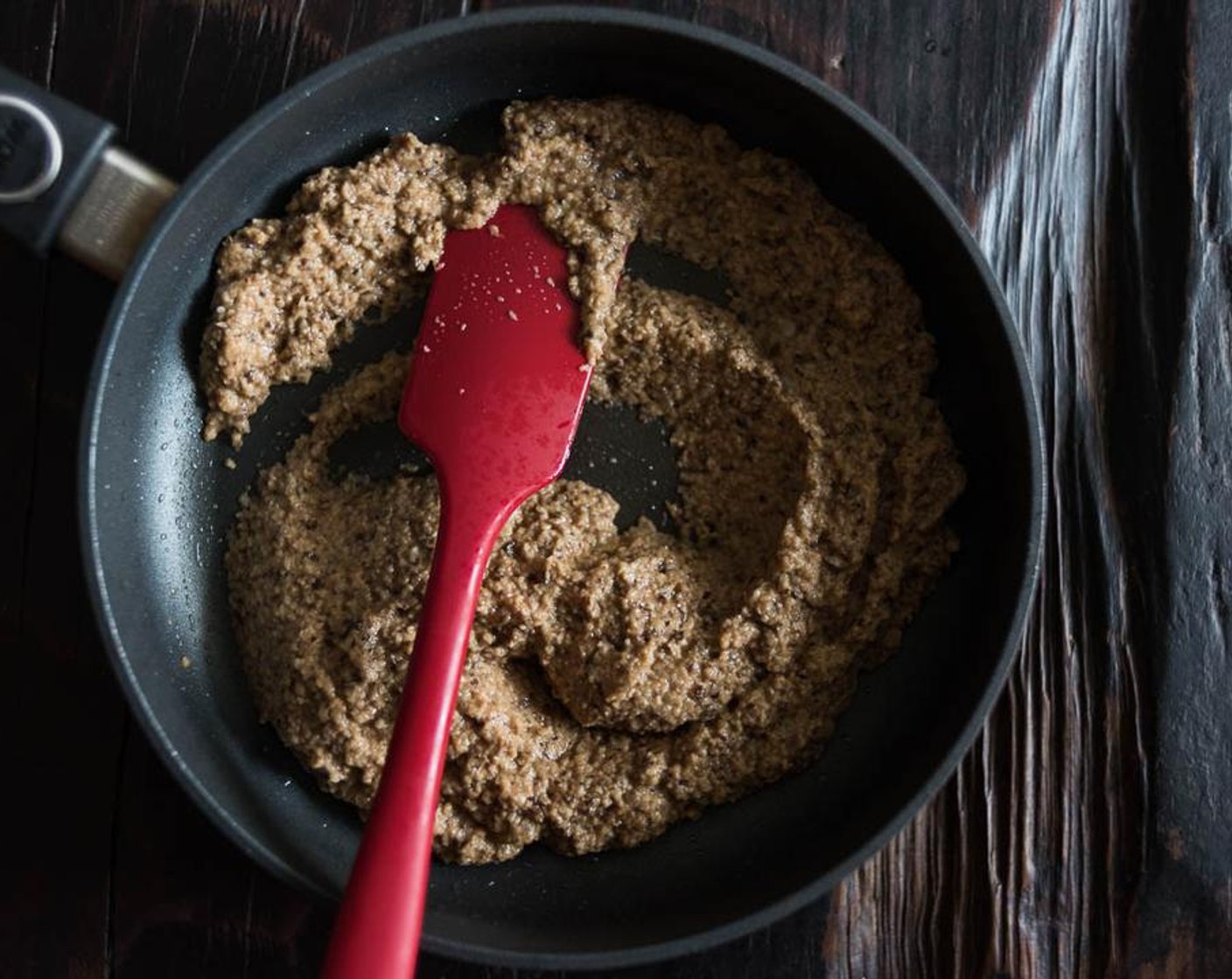 step 6 Add Light Soy Sauce (1 Tbsp), Dark Soy Sauce (1 Tbsp), Miso Paste (1/2 Tbsp), Agave Syrup (1 tsp) and Chinese Five Spice Powder (1/4 tsp) in a small bowl. Whisk until the miso paste has dissolved completely. Pour into the frying pan and stir to mix well.