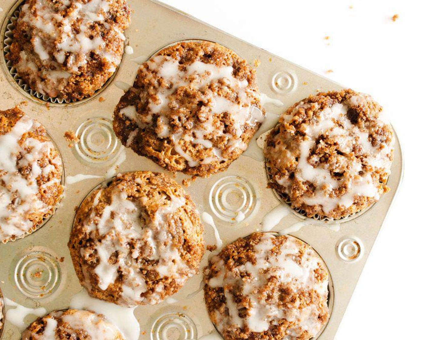 Almond Butter Coffee Cake Muffins