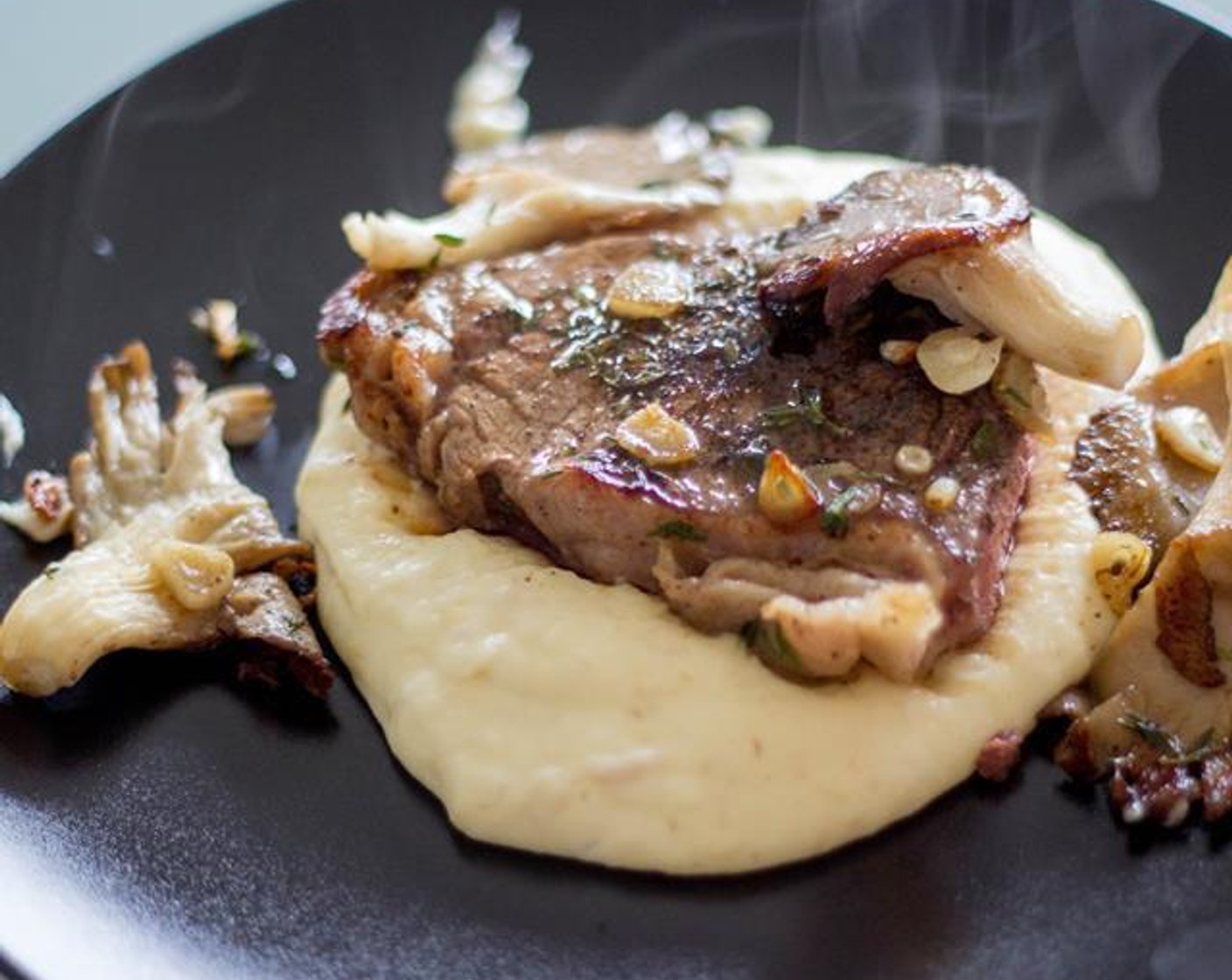 Beef Tenderloin with Parsnips and Chanterelles