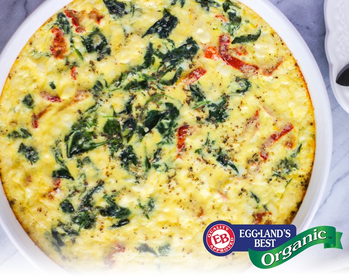 Arugula and Sun Dried Tomato Crustless Quiche  Recipe | SideChef