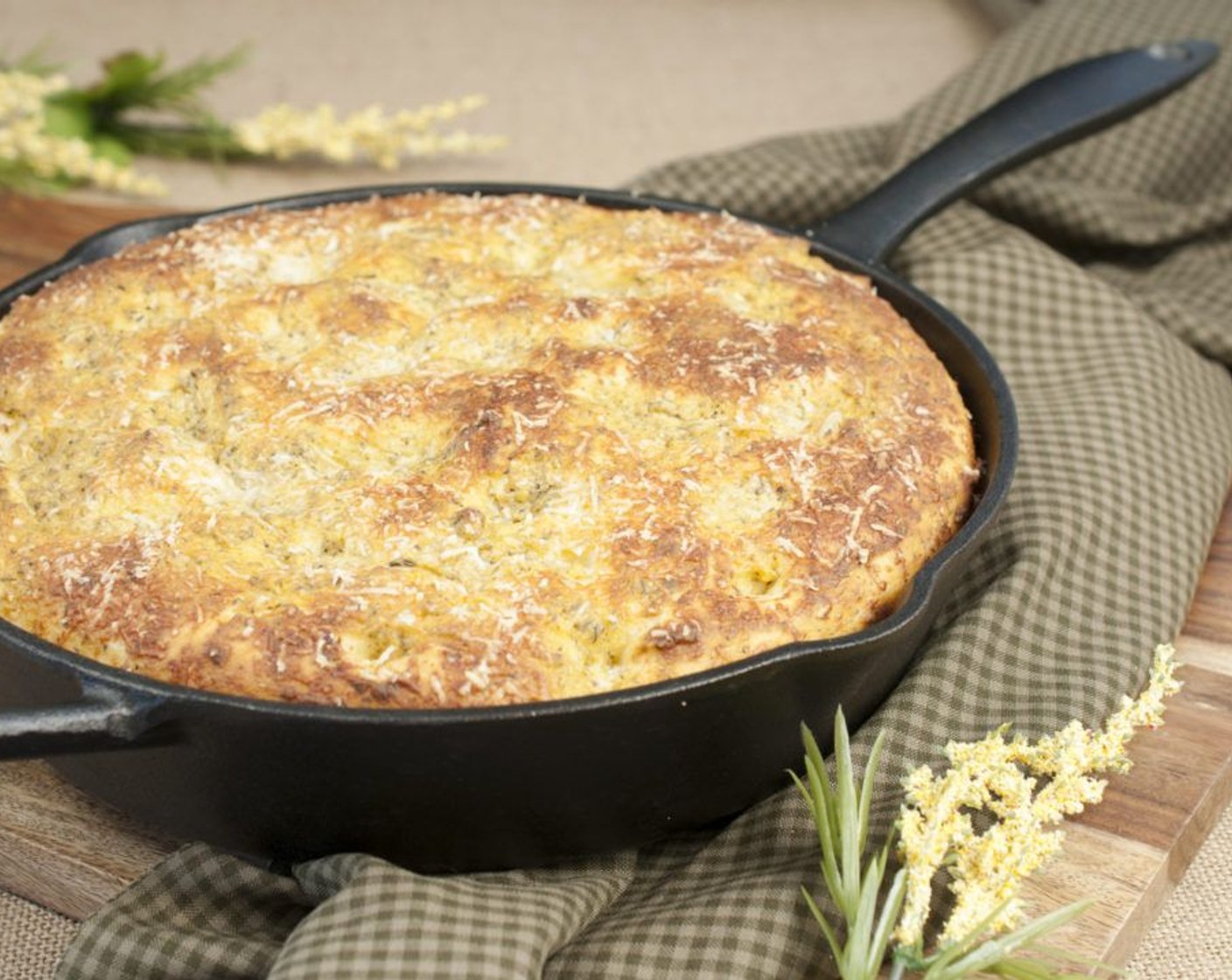 Mustard Herb Skillet Bread