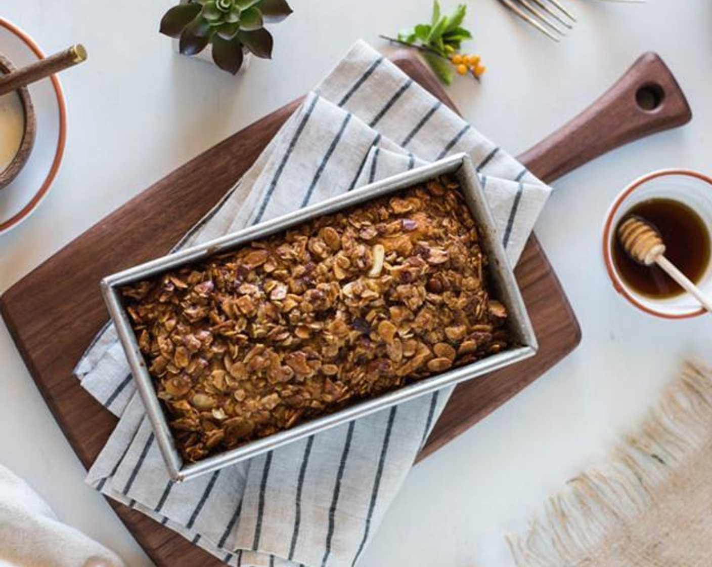 Orange Polenta Cake with Almond & Oat Streusel