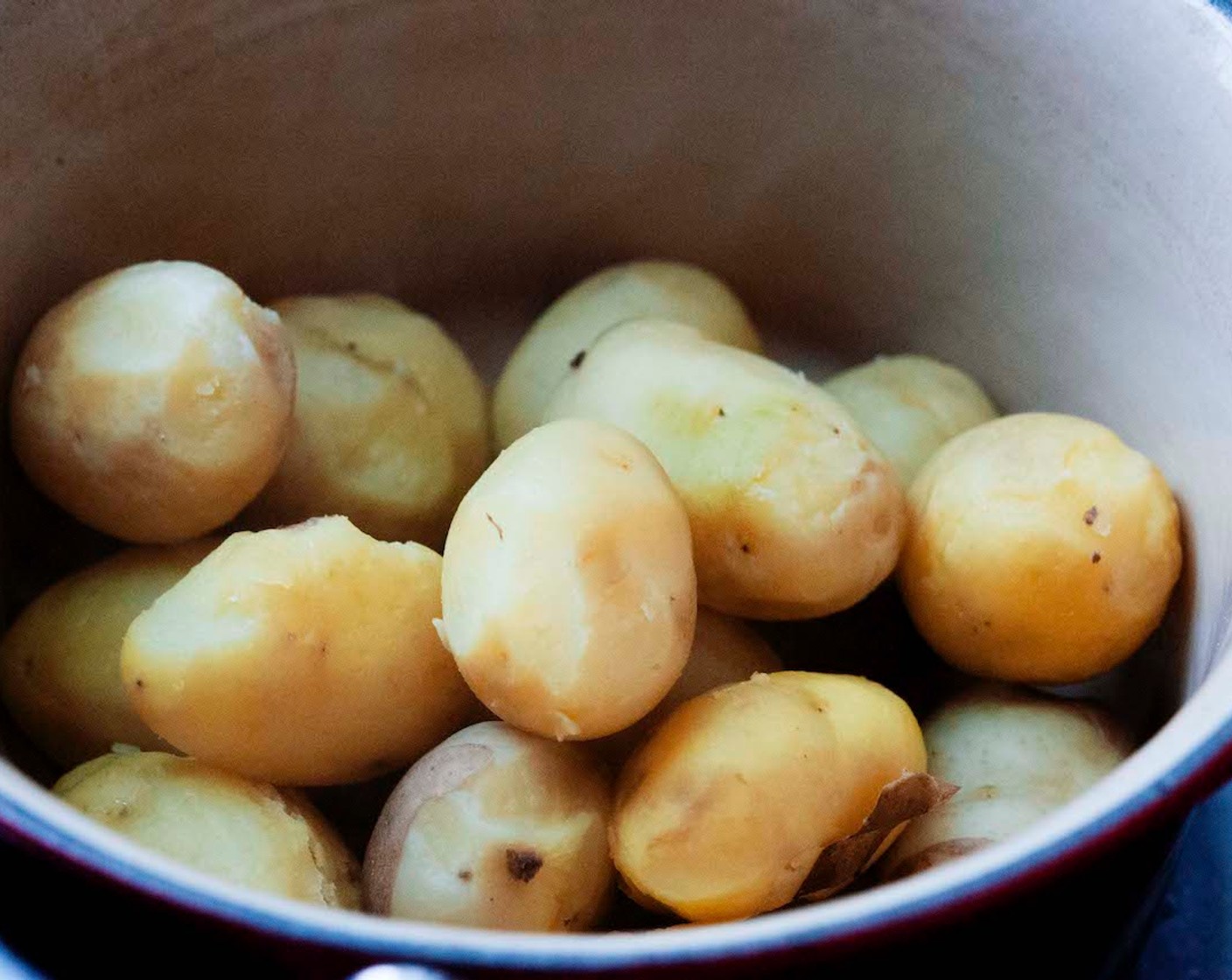 step 1 Peel the Baby Potatoes (1.1 lb), then place them in a pot and boil until they are very soft.