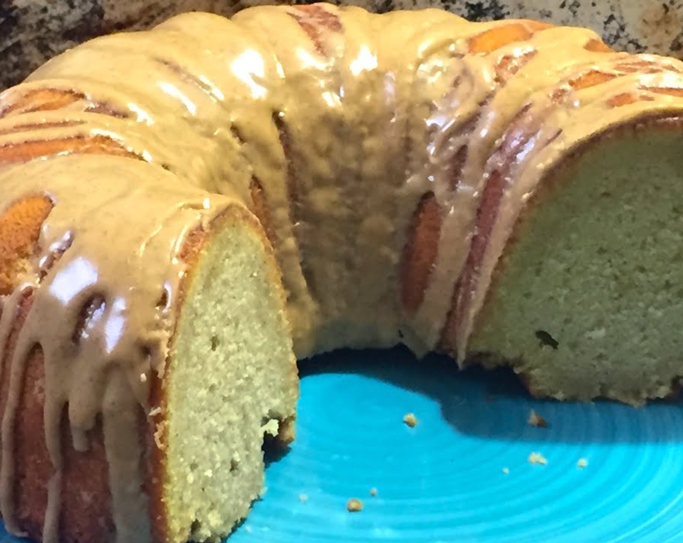 Sweet Potato Pound Cake with Cinnamon Glaze