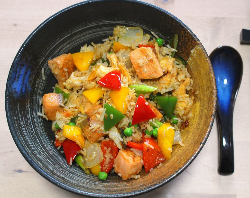 Salmon Fried Rice Recipe SideChef