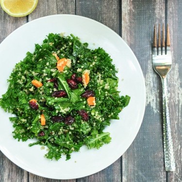 Kale Quinoa Salad with Oregano Lemon Vinaigrette Recipe | SideChef