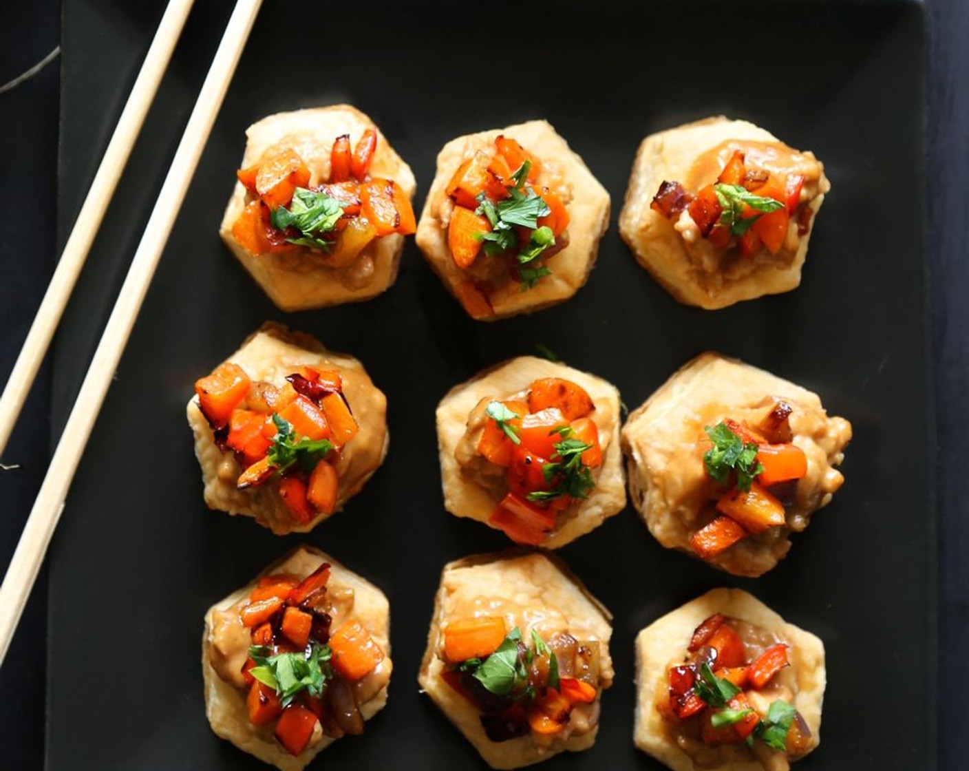 Spicy Asian Chicken Puff Pastry Bites
