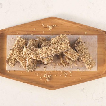Dark Chocolate Peanut Butter Oat Bars Recipe | SideChef