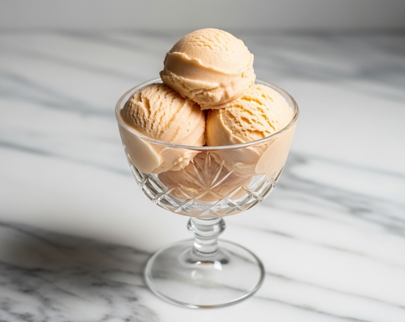 Peach Frozen Yogurt (No Ice Cream Machine)