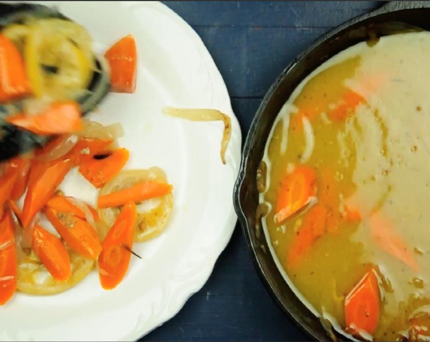 step 8 Skim as much fat as possible from the surface of the remaining broth and juices in the skillet with a big spoon and bring it to a boil. Cook until the sauce is thickened, about 10 minutes. Season it with Salt (to taste).