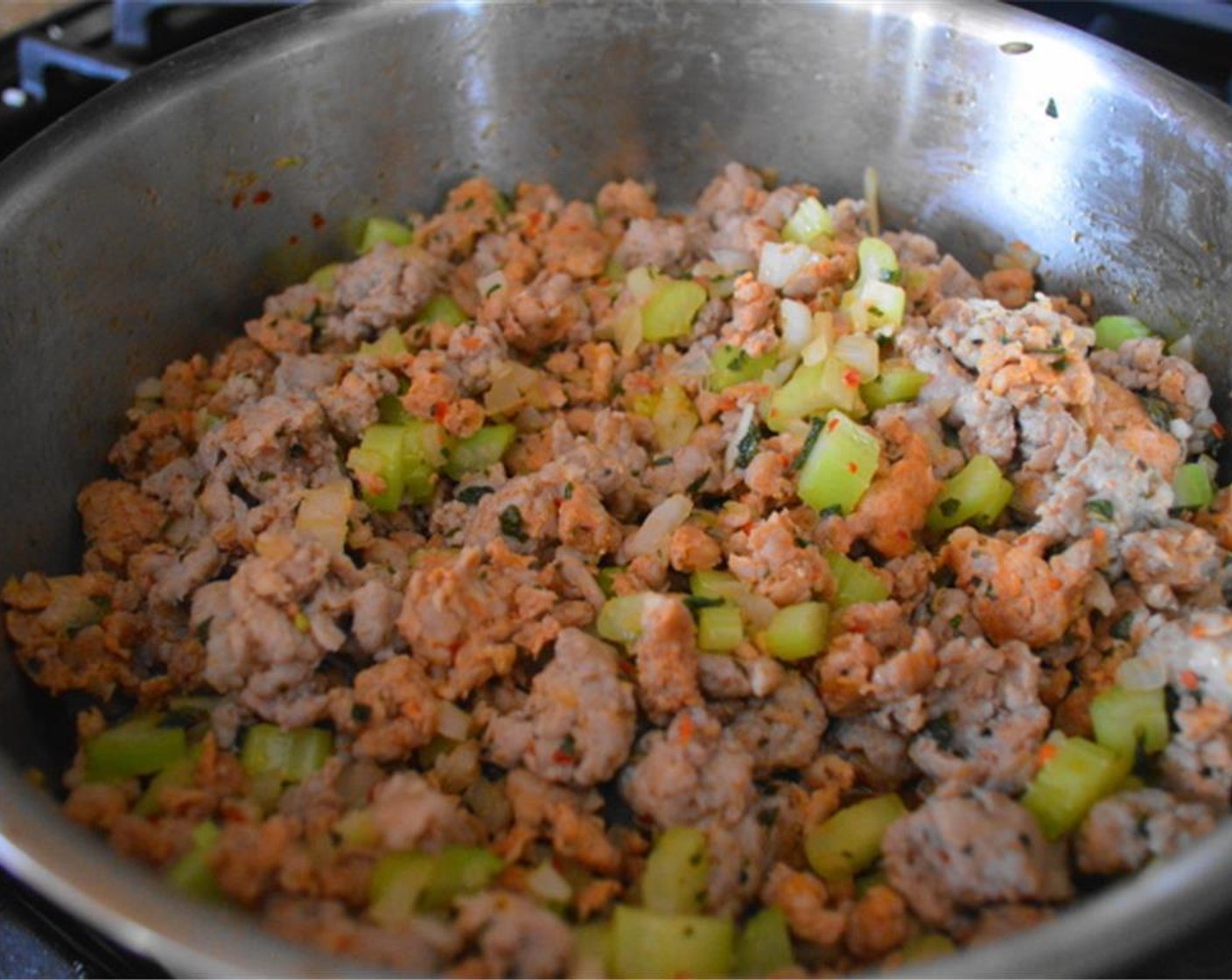 step 5 Season with the Hickory Smoked Sea Salt (1 pinch) and then add the dash of Apple Cider Vinegar (1 dash) to deglaze the pan. Mix everything together for one minute, then take the pan off heat and cool for about 5 minutes.