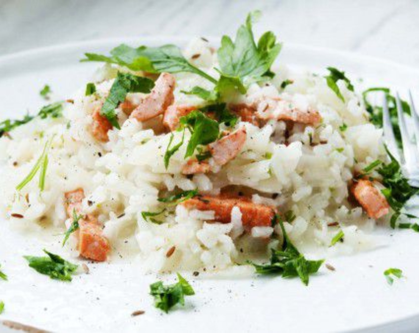 Fennel and Wild Salmon Risotto