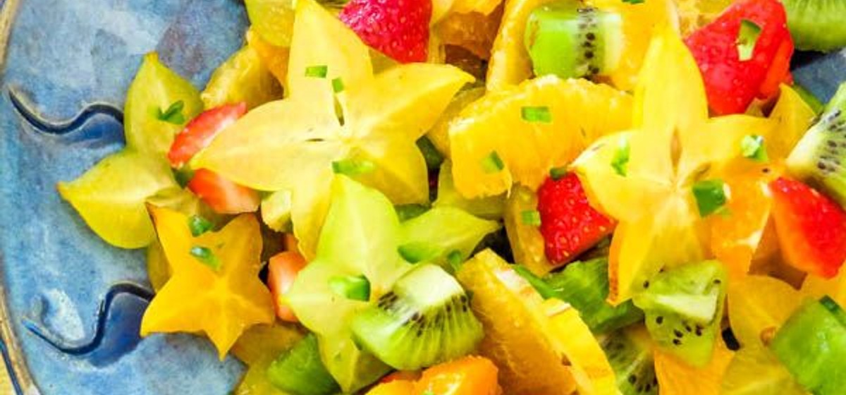 Tropical Fruit Salad with Sweet 'n Spicy Dressing Recipe | SideChef