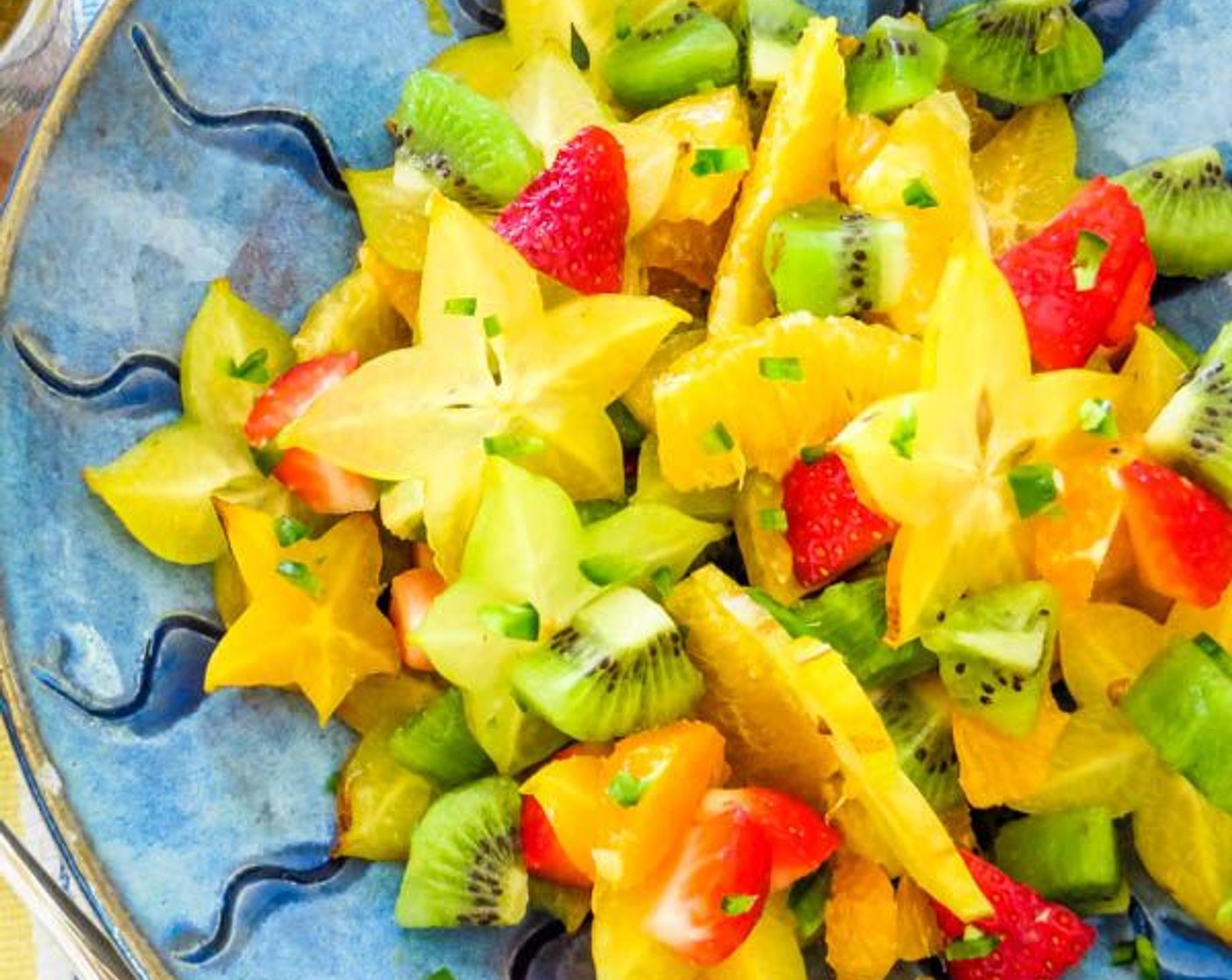 Tropical Fruit Salad with Sweet 'n Spicy Dressing