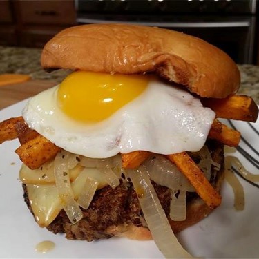 Quinoa Burger with Beer Caramelized Onions Recipe | SideChef