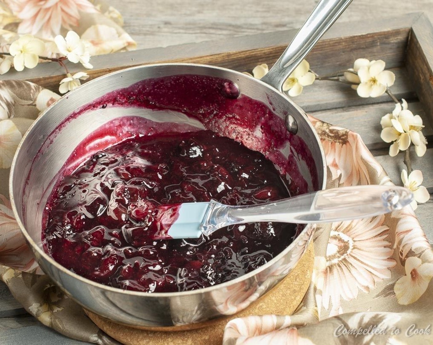 step 1 Combine Frozen Cherries (2 cups) and Granulated Sugar (4 Tbsp) in a medium saucepan and cook over medium heat until cherries are soft and syrupy, about 10 minutes.