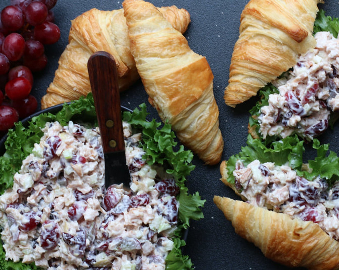 Smoked Turkey & Gruyere Salad on Croissants